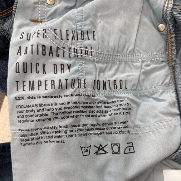 DU/ER Men's Performance L2X Denim Jeans Slim 36x32 - Picture 3 of 3